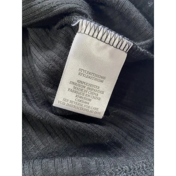 Z Supply Black Ribbed Body Suit Size Medium - Picture 9 of 9